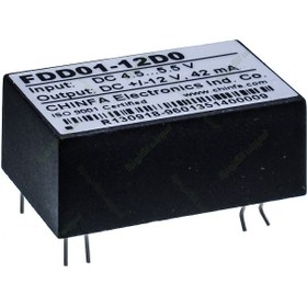 تصویر مبدل ولتاژ چینفا 42 میلی آمپر CHINFA FDD01-12D0 DC/DC IN:4/5-5/5V OUT:±12V 