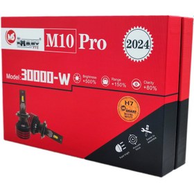 تصویر هدلایت لامپ خودرو اسمارت مدل M10 PRO پایه H7, H1, H4 جعبه دو عددی 