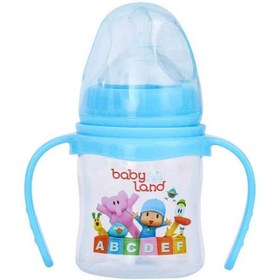 تصویر شیشه شیر بیبی لند کد 408 ظرفیت ۱۵۰ میلی لیتر ارتودنسی دهانه عریض 