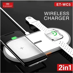 تصویر شارژر وایرلس wireless charger earldom ET-WC5 