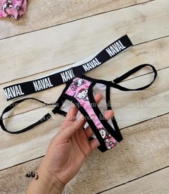 تصویر شورت کاپلی زن و مرد زنانه نیمتنه و شورت لامبادا مردانه شورت پادار جنس نخی طرح هلو کیتی 