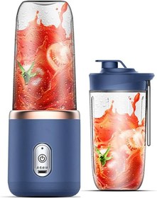 تصویر مخلوط کن و آبمیوه گیر شارژی پرتابل دوتایی مولتی فانکشن PORTABLE JUICER MULTI-FUNCTION 