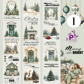 تصویر پک واشی استیکر شفاف کری.سم.س سبز - 1 