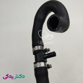 تصویر شیلنگ خروجی آب رادیاتور بخاری پژو 405 (موتور XU7) دو گانه سوز شرکتی ایساکو اصل 1080203899 