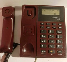 تصویر تلفن رومیزی تکنیکال مدل TEC-6105 کارکرده، کاملا سالم با یک سال ضمانت