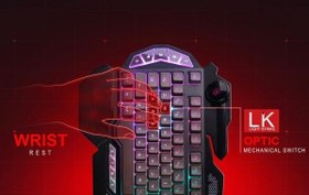 تصویر کیبورد مخصوص بازی ای فورتک مدل B314 Fortek B314 gaming keyboard