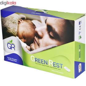 تصویر بالشت طبی مموری فوم کلاسیک سنتی گرین رستGR112 Classic traditional green rest memory foam medical pillow