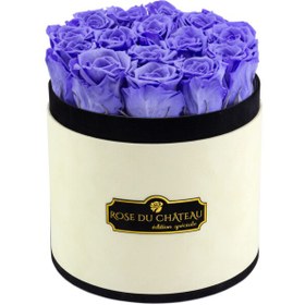 تصویر Lavender Eternal Roses in Coco Flocked Box | کد: ZNB-1J9J 