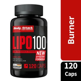 تصویر چربی سوزی لیپو 100 بادی اتک (۱۲۰ عددی) ا BODY ATTACK LIPO 100 (120 Caps) BODY ATTACK LIPO 100 (120 Caps)