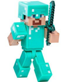 تصویر اکشن فیگور دایموند استیو ماینکرافت Minecraft Diamond Steve Action Figure