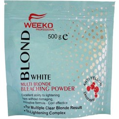 تصویر پودر دکلره ویکو مدل Blond White وزن 500 گرم Weeko Blone White Bleaching Powder - 500gr