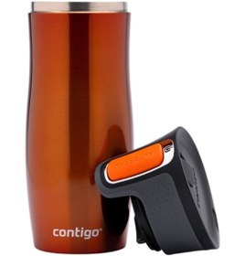 تصویر Contigo فلاسک قمقمه خلاء وکیوم وست لوپ تک دستی داخلی 470ml-3 