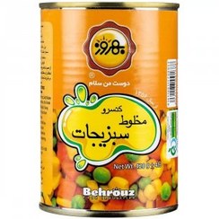 تصویر کنسرو سبزیجات مخلوط بهروز ۴۲۰ گرم 