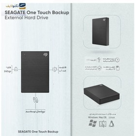 تصویر هارددیسک اکسترنال سیگیت مدل One Touch Portable ظرفیت 4 ترابایت ا Seagate One Touch 4TB Portable External HDD Seagate One Touch 4TB Portable External HDD
