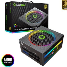 تصویر منبع تغذیه کامپیوتر گیم مکس مدل 750-RGB رینبو ا GAMEMAX RGB-750 Rainbow Power Supply GAMEMAX RGB-750 Rainbow Power Supply