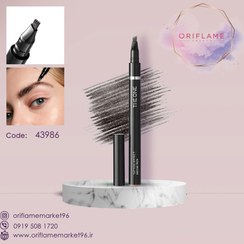 تصویر قلم ابرو جلوه تاتو دوان - 43986 Ash Brown The One Tattoo Effect Brow Pen