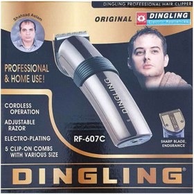 تصویر کیت ماشین اصلاح موی الکتروپلاتینگ طلایی/مشکی برند dingling Electro Plating Hair Trimmer Kit Gold/Black