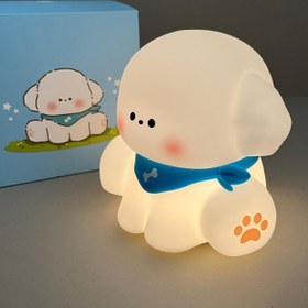 تصویر چراغ خواب سیلیکونی مدل سگ بامزه cute puppy silicone lamp