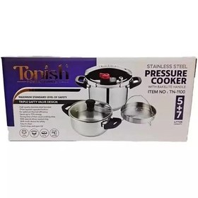 تصویر زودپز دو قلوی تونیش مدل TN1100 ظرفیت ۵ لیتر 