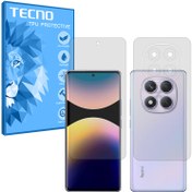 تصویر گلس صفحه نمایش و پشت گوشی شیائومی Redmi Note 14 Pro 4G مدل SS هیدروژلی مات 