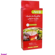 تصویر فیلتر چای و دمنوش بادوک بسته 100 عددی 