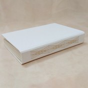 تصویر بولت‌ژورنال، اسکرپ بوک و دفتر طراحی دست ساز A5 – به رنگ پنبه 