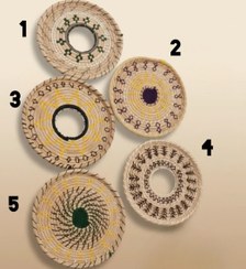 تصویر دیوارکوب حصیری مدل نور 