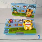 تصویر جامدادی مگنتی کتابی طرح ببر سایز بزرگ 