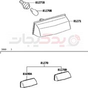 تصویر چراغ نمره عقب ( لکسوس , CT , RX , NX ) 