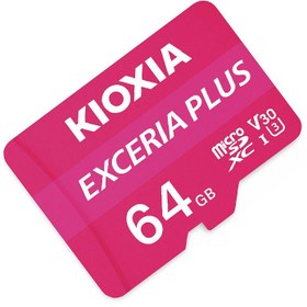 تصویر کارت حافظه میکرو اس دی کیوکسیا Exceria Plus 64GB Kioxia Exceria Plus LMPL1M064GG2 64GB UHS-I microSDXC Memory Card