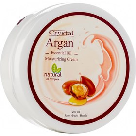 تصویر کرم مرطوب کننده صورت و بدن آرگان200 میلی لیتر کریستال Crystal Moisturizing Cream Argan