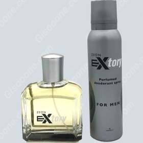 تصویر HUNCA اکستوری پک کادویی زئون مردانه دوتکه کارتنی(8822) ٍEXTORY PACK EAU DE TOILLETE+DEODORANT FOR MEN ٍGIFT SET ZEON