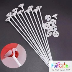 تصویر نی و پایه بادکنک ( بسته 10 عددی) 