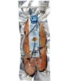 تصویر استیک ماهی قزل آلای سالمونی 600 گرمی ئاکوو فیش 