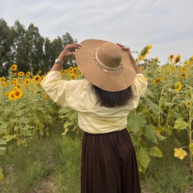 تصویر کلاه ساحلی - صورتی 