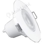 تصویر چراغ سقفی توکار اکونومی لنز Recessed ceiling light with round lens 7 W EDC