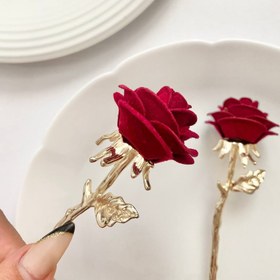 تصویر کانزاشی گل رز مخمل 