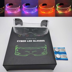 تصویر عینک LED دی جی مدل تلی Cyber LED Glasses Teli model