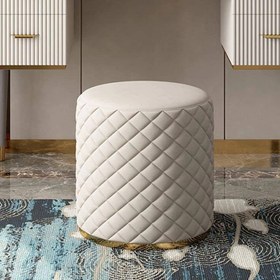 تصویر پاف نشیمن طوسی روشن 