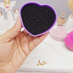 تصویر براش شور سلیکونی طرح قلب Silicone salt brush heart design