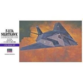 تصویر Hasegawa مقیاس E1 531 1/72، F-117a Nighthawk، کیت مدل پلاستیکی هواپیمای جنگنده 