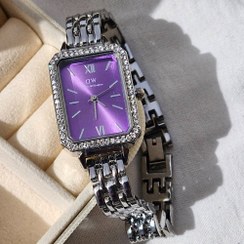 تصویر ساعت مچی دنیل ولینگتون صفحه بنفش 