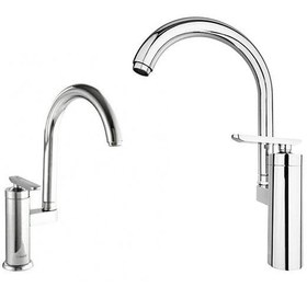 تصویر ست شیرآلات شیبه مدل روژان - طلایی Shibeh Mixer Faucet