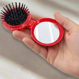 تصویر برس تاشوی اینه‌دار تو جیبی 