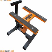 تصویر استند موتور سیکلت کراسی نارنجی | KTM Orange cross motorcycle stand KTM