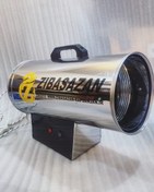 تصویر جت هیتر گازی 25هزار دوجداره استیل مخصوص نصب سقف کشسان 