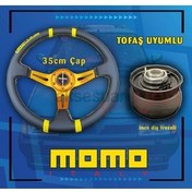 تصویر محصولات فرمان خودرو سازگار با DOGAN 1995 35CM MOMO SPORT DICTIONARY AND HUB FINE TOOTH MILLING YELLOW DETAIL carlone 