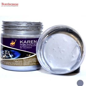 تصویر رنگ اکریلیک سربی صدفی کارن حجم 250 گرمی Karen Acrilyc Pearl Lead, 250g