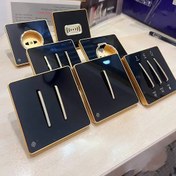 تصویر کلید و پریز مدل کریستال(مشکی و طلایی) 