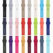 تصویر بند سیلیکونی ساعت هوشمند رنگ پاستیلی 
